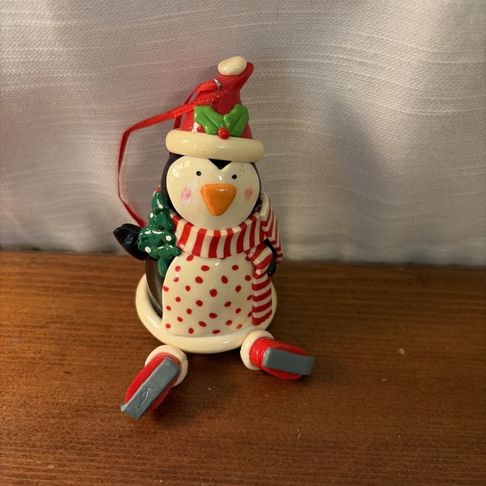 Penguin Christmas Ornament Dangling Legs
